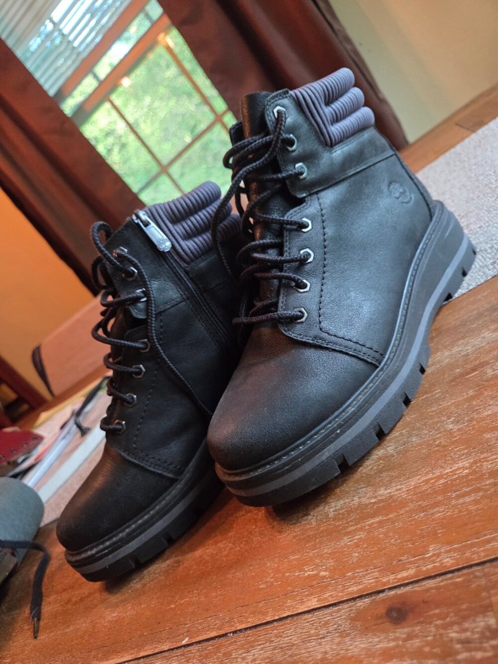 Timberland Black Full Grain Cervinia Valley WP Mid Lace Boot